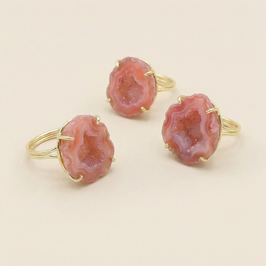 Anillo Geoda Rosa Coral
