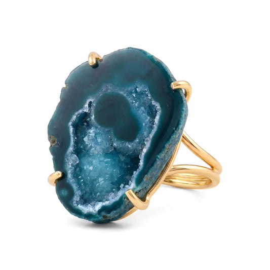 Anillo Geoda Verde Oscuro