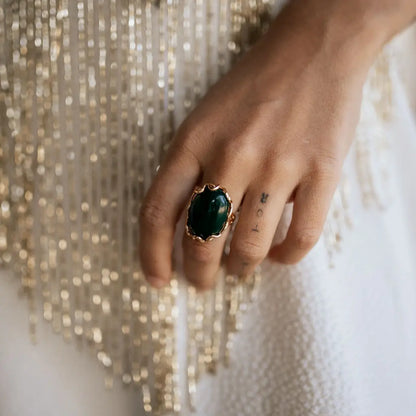 Anillo Alpes Liso Verde