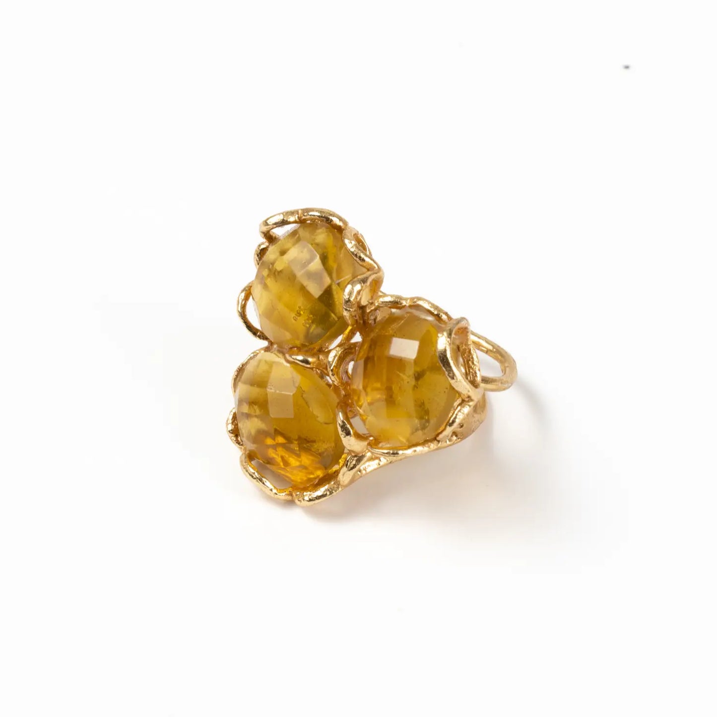 Anillo Baviera Face Ed. Limitada Amarillo