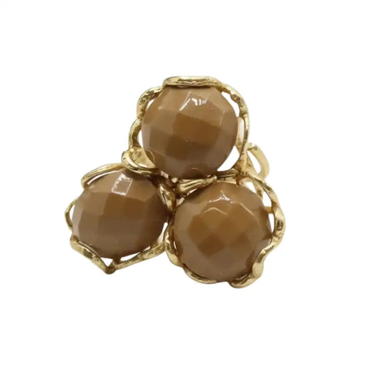 Anillo Baviera Face Ed. Limitada Marrón