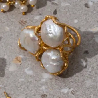 Anillo Baviera Perlas