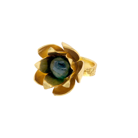 Anillo Osiris Verde Gris