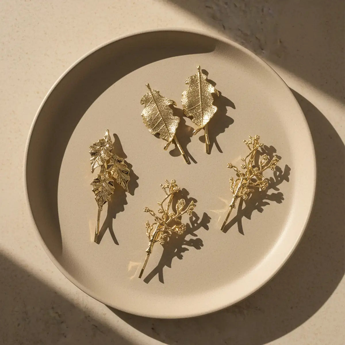 Horquillas Ramas Oro - par