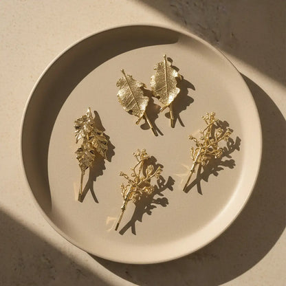 Horquillas Ramas Oro - par