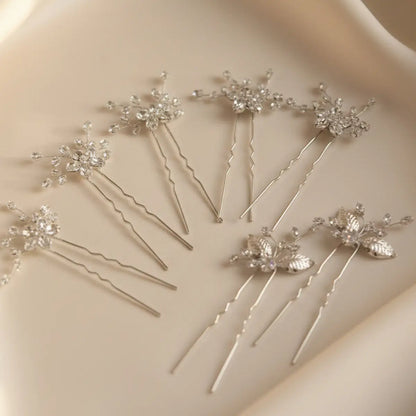 Horquilla Moño Olivia Plata shine