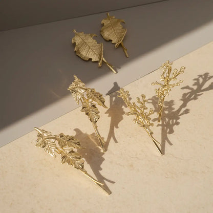 Horquillas Ramas Oro - par