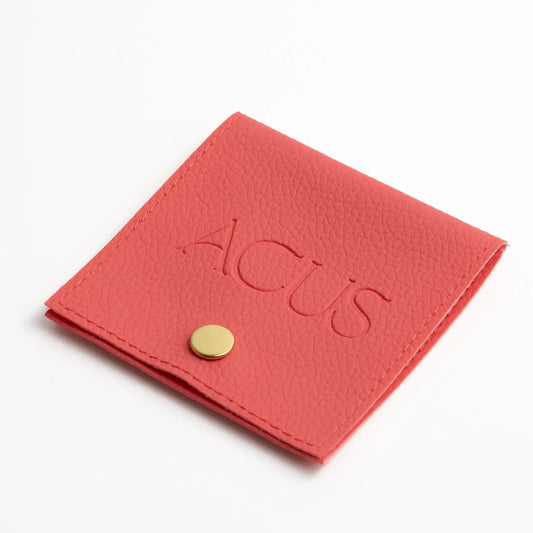 Bolsa De Polipiel Coral Botón