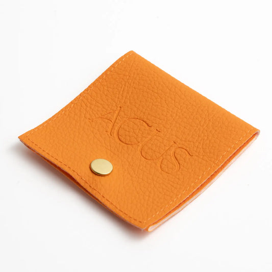 Bolsa De Polipiel Naranja Zanahoria Botón