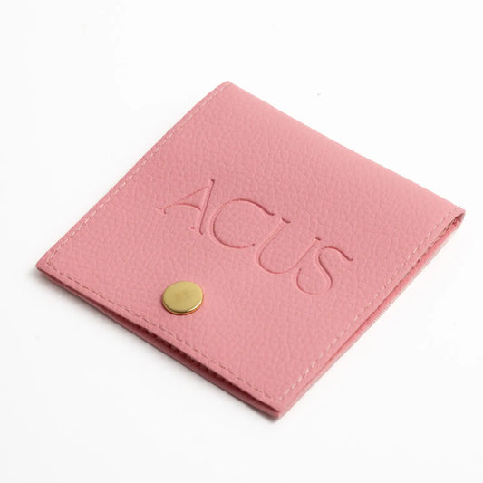 Bolsa De Polipiel Rosa Botón