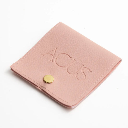 Bolsa De Polipiel Rosa Pálido Botón