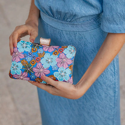 Begonia Bag in Blue and Purple
