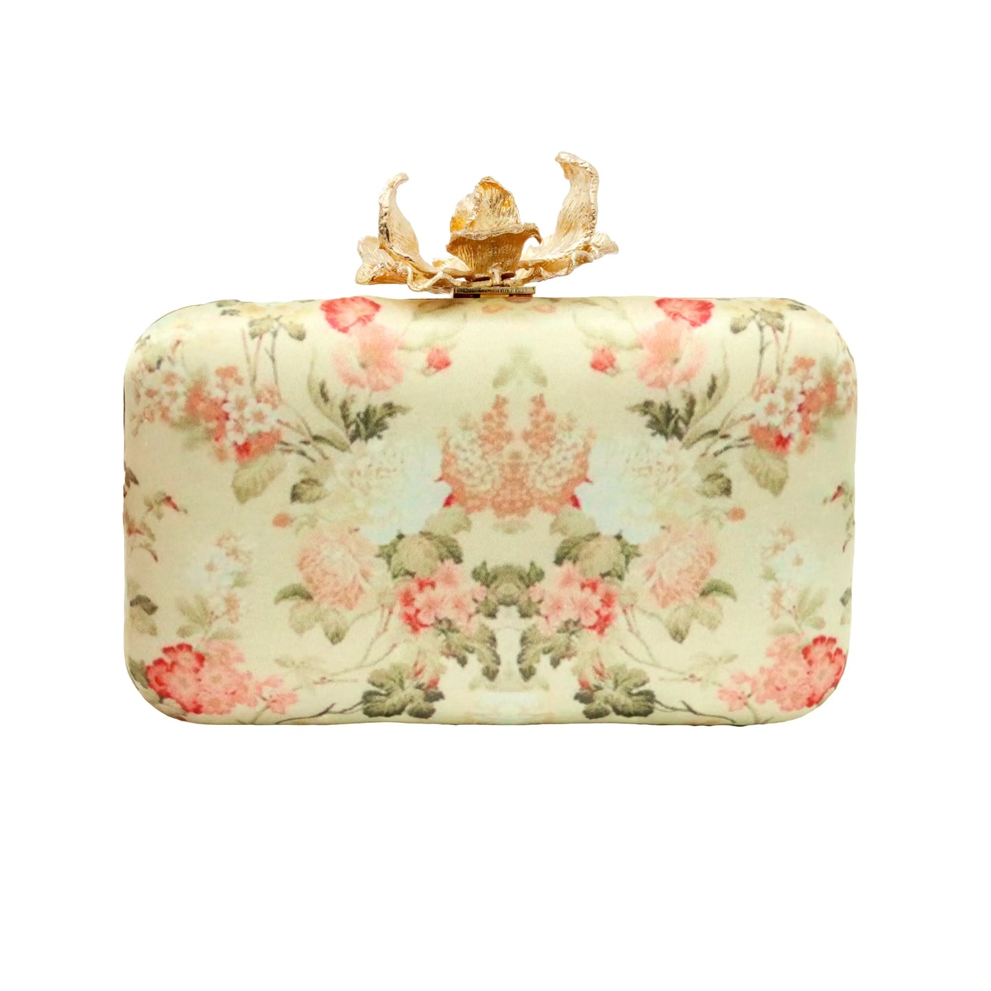 Bolso Flor Garra Bilal Beige y Lila