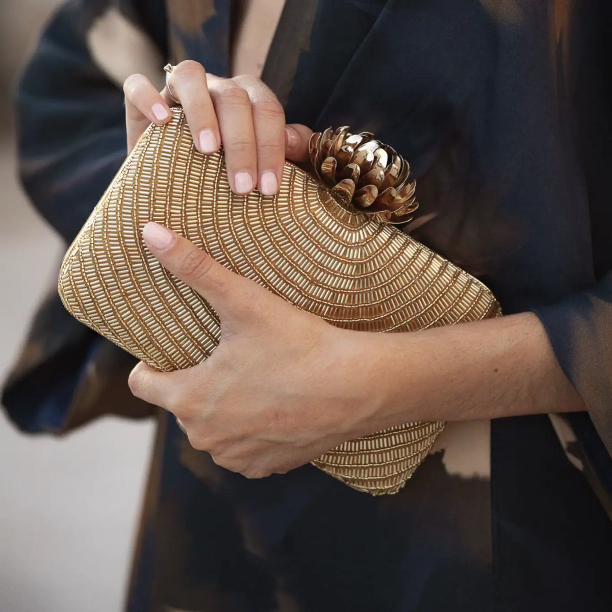 Bolso Loto Melzer Dorado