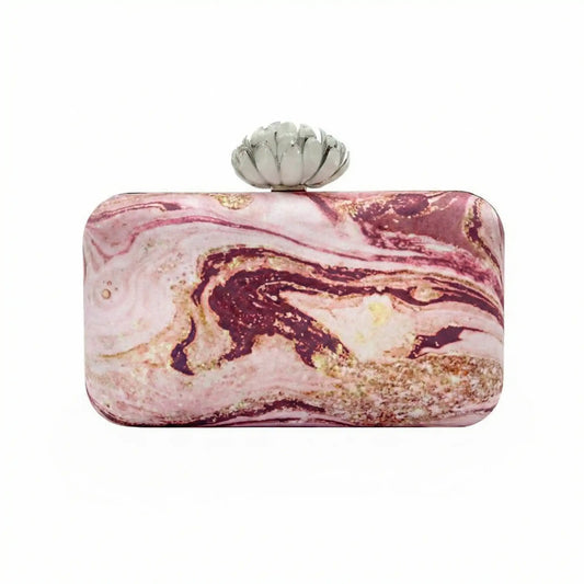 Bolso Loto Rangiroa Plata Aguas rosa