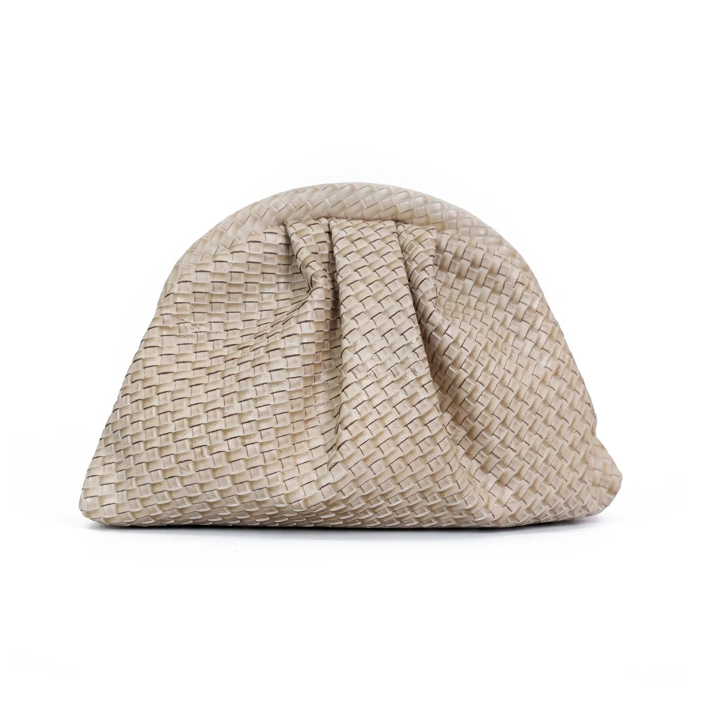 Bolso Nube Trenzado Beige