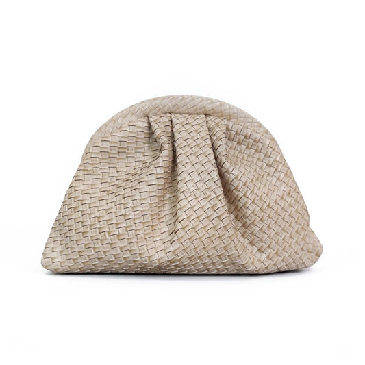 Bolso Nube Trenzado Beige
