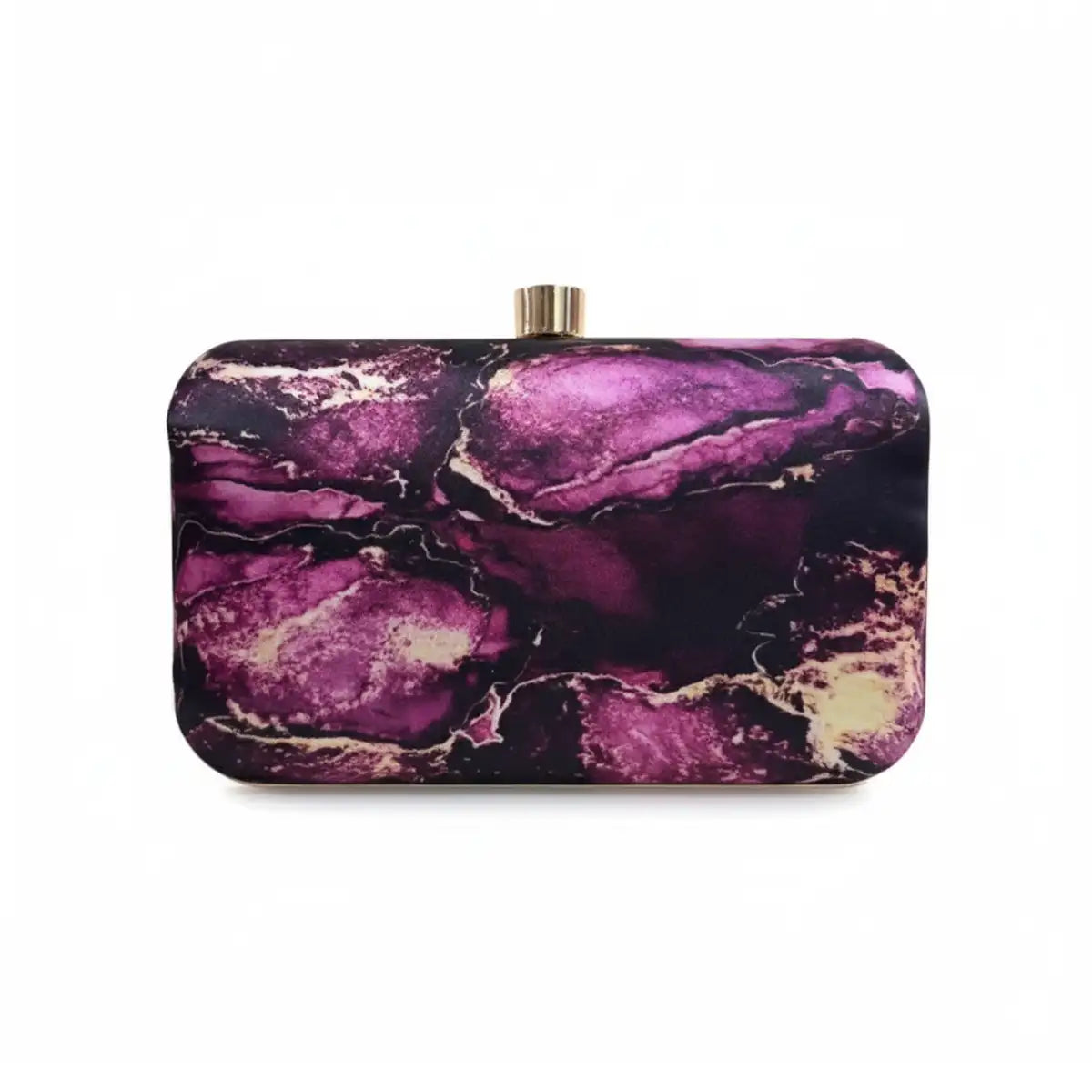 Bolso Print Mármol Fucsia Dark Gold