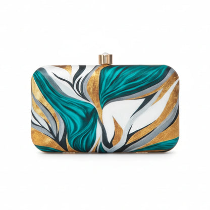 Bolso Print Veggy Verde y Dorado