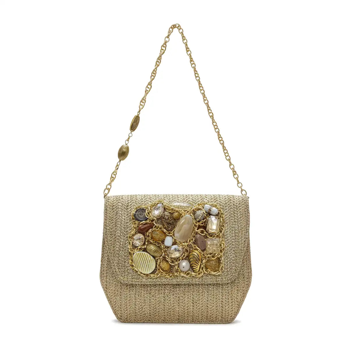 Bolso Rígido Big Treasure Poli Dorado