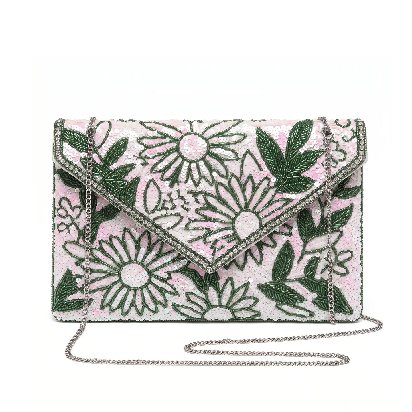 Bolso Sobre Joya Glícera Rosa y Verde