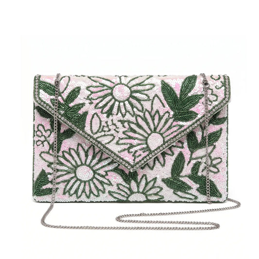 Bolso Sobre Joya Glícera Rosa y Verde