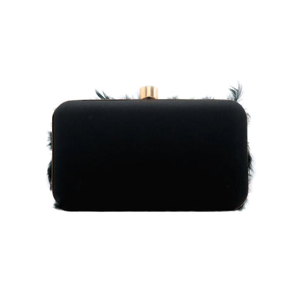 Bolso Tamlor Plumas Verde Oscuro