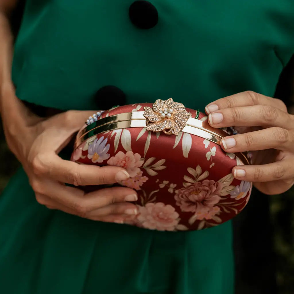 Bolso Circular Luma Granate