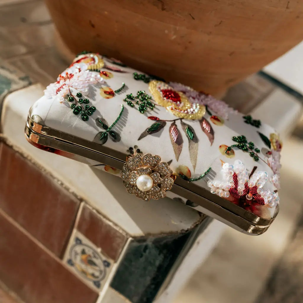 Bolso Curve Spring Blanco, Amarillo y Verde