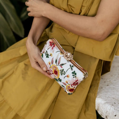 Bolso Curve Spring Blanco, Amarillo y Verde