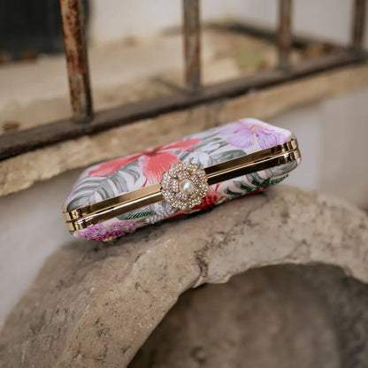 Bolso Curve Tropicale Rosa, Fucsia y Morado