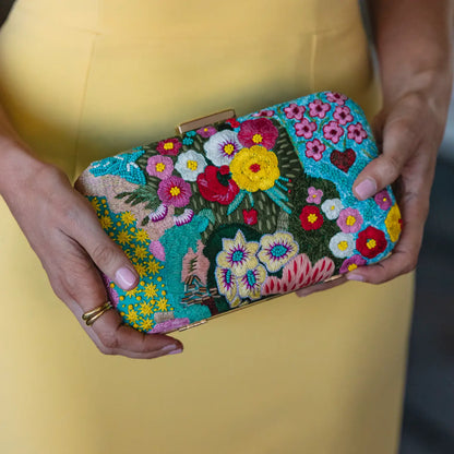 Turquoise Botanical Dream Bag
