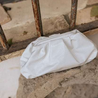 Bolso Nube Escamado Blanco