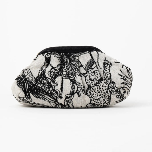 Bolso Nube Pequeño Scena Selvático Blanco y Negro