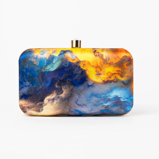 Bolso Print Historic Azul y Amarillo