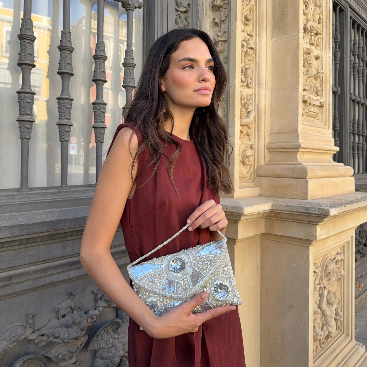Bolso Sobre Argenta Plata