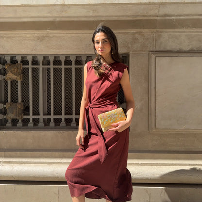 Bolso Sobre Petalina Dorado