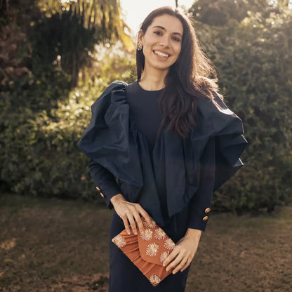 Bolso Sobre Zahara Naranja terracota