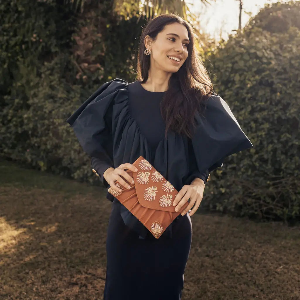 Bolso Sobre Zahara Naranja terracota