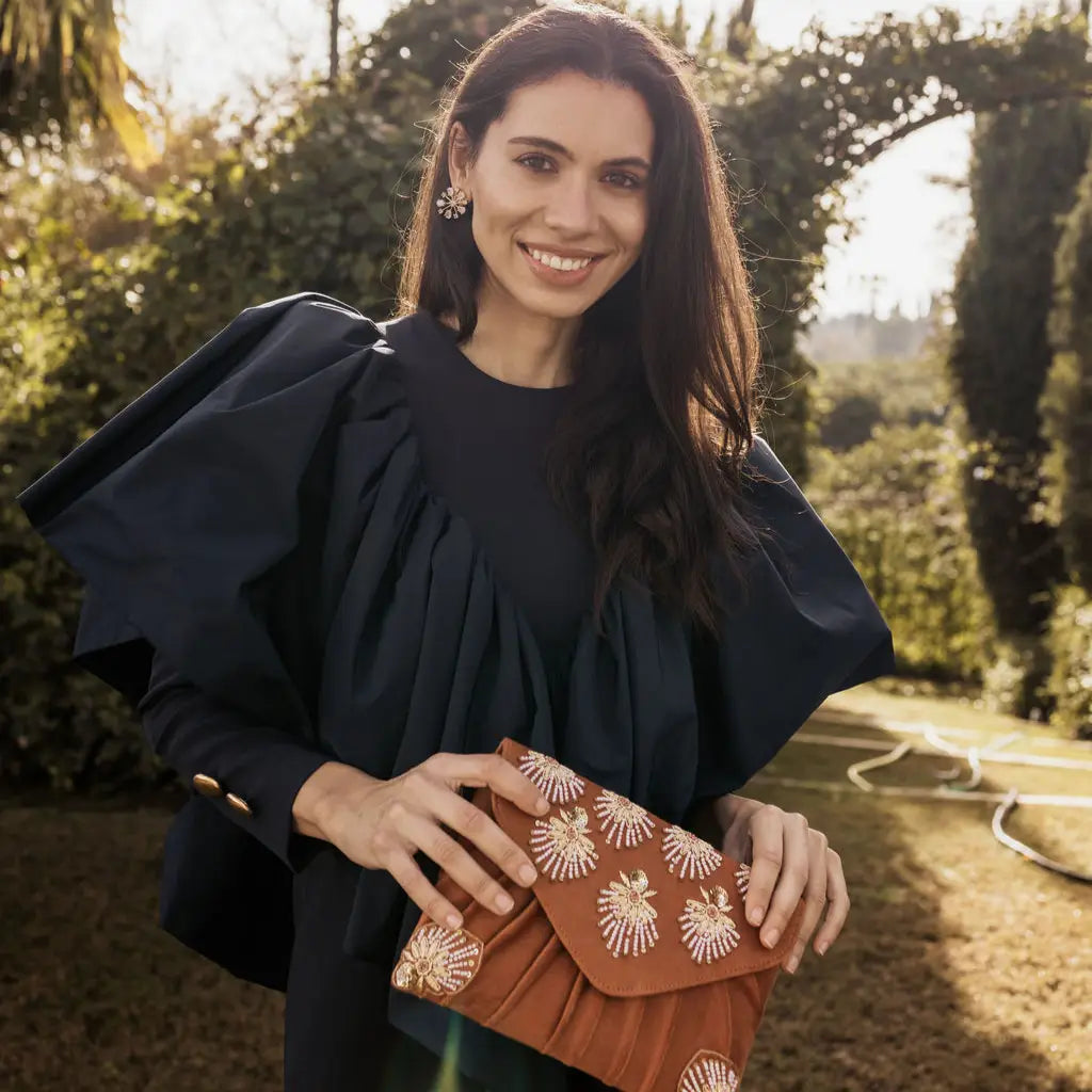 Bolso Sobre Zahara Naranja terracota