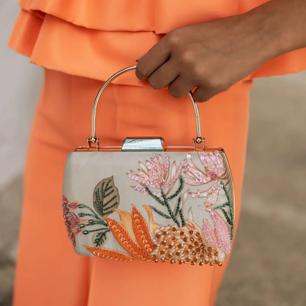 Bolso Tesa Naranja, Rosa y Verde
