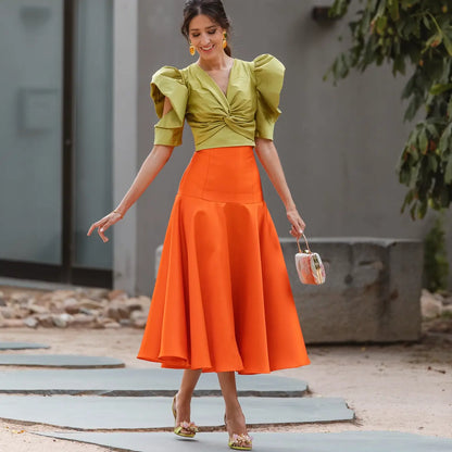 Bolso Tesa Naranja, Rosa y Verde