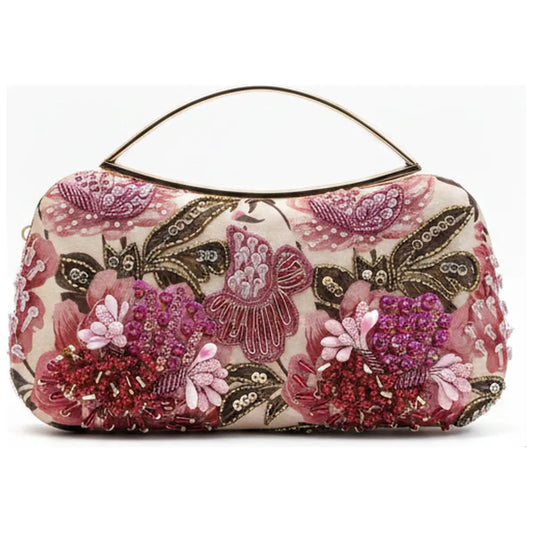 Bolso Curva Asa Delance Rosas