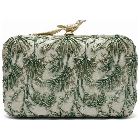 Bolso Flor Garra Naturé Verdes