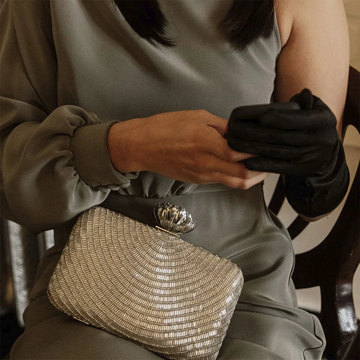 Bolso Loto Melzer Plata