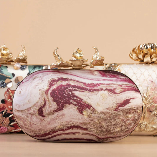 Bolso Ovalado Flor Print Art Rosas Buganvilla