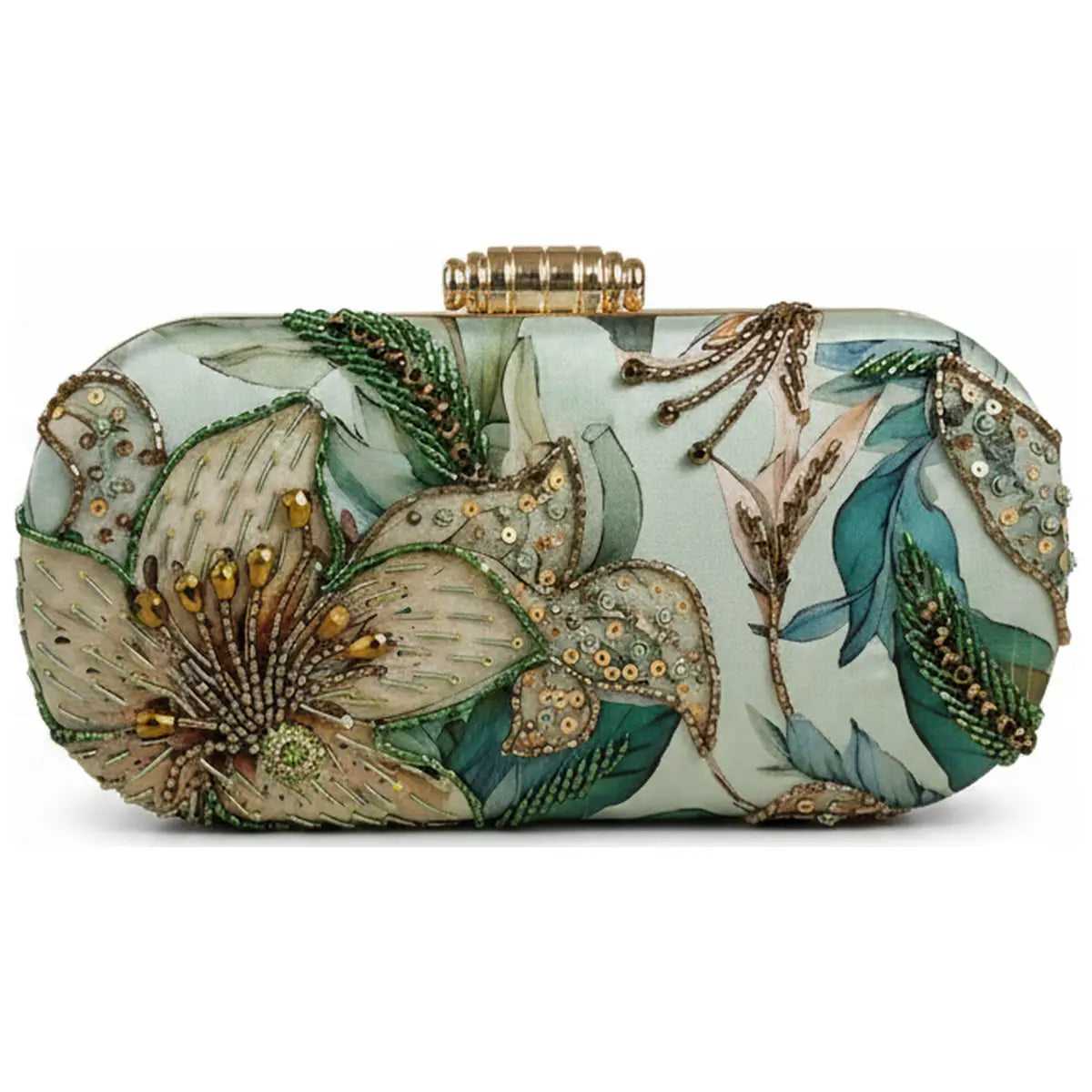 Bolso Ovalado Lennox Arabesque Verdes