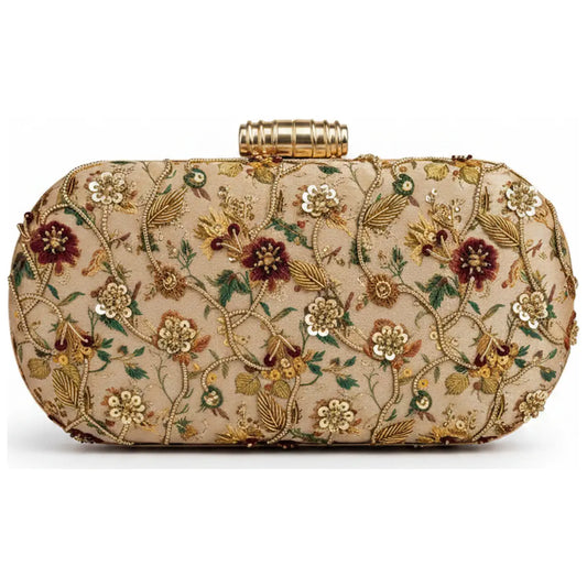 Bolso Ovalado Lennox Dorabella Beige y Burdeos