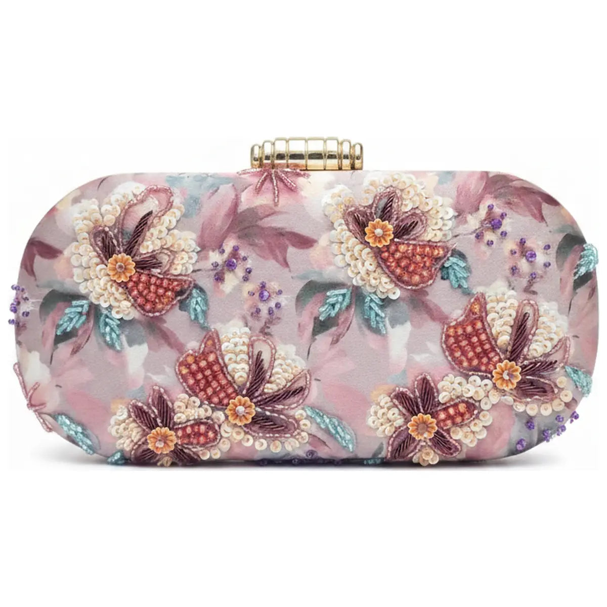 Bolso Ovalado Lennox Florenza Rosa, Morados y Azul