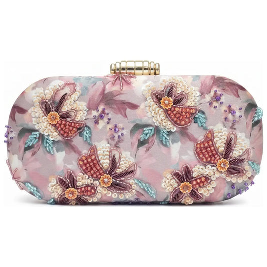 Bolso Ovalado Lennox Florenza Rosa, Morados y Azul